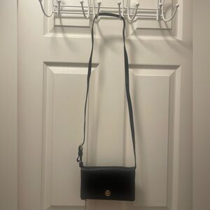 Tory Burch Pebbled Leather Flap Crossbody